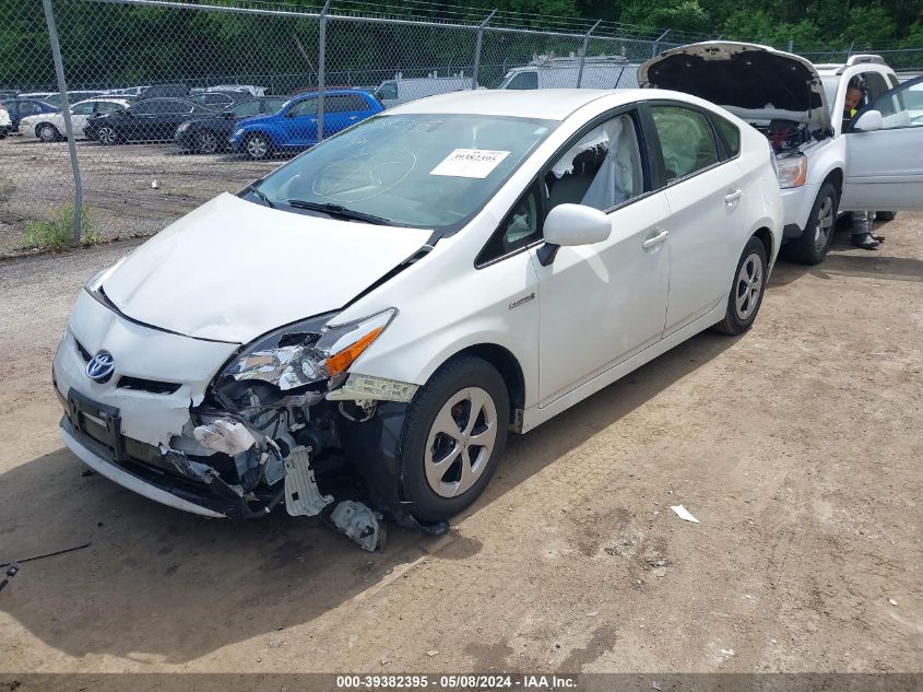 2013 Toyota Prius Four VIN: JTDKN3DU6D1726731 Lot: 39382395