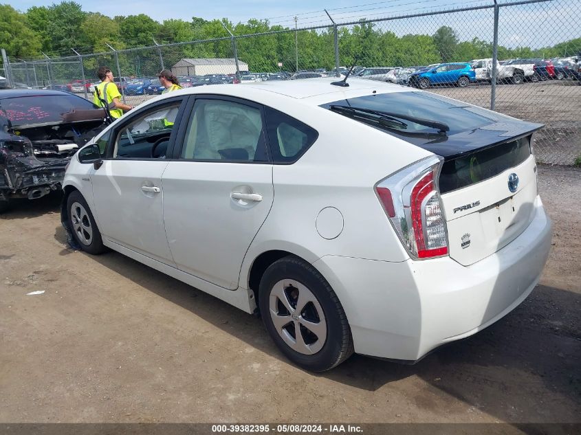 2013 Toyota Prius Four VIN: JTDKN3DU6D1726731 Lot: 39382395