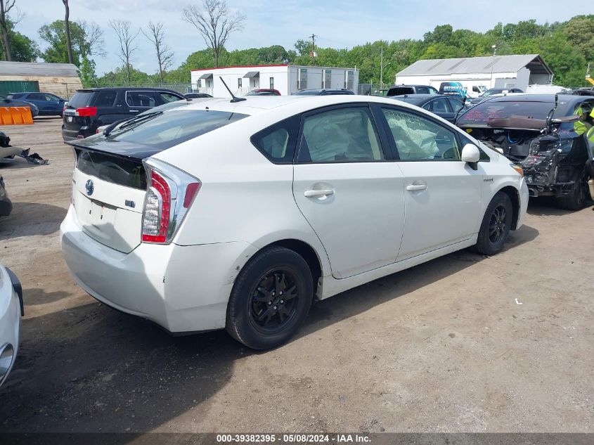 2013 Toyota Prius Four VIN: JTDKN3DU6D1726731 Lot: 39382395