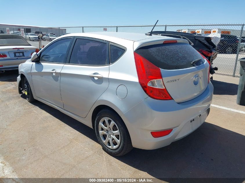 2013 Hyundai Accent Gs VIN: KMHCT5AEXDU118661 Lot: 39382400