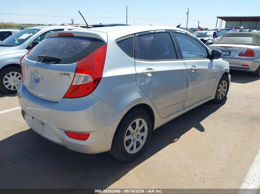 2013 Hyundai Accent Gs VIN: KMHCT5AEXDU118661 Lot: 39382400