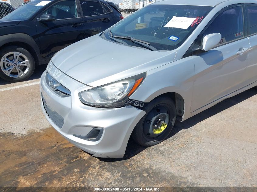 2013 Hyundai Accent Gs VIN: KMHCT5AEXDU118661 Lot: 39382400