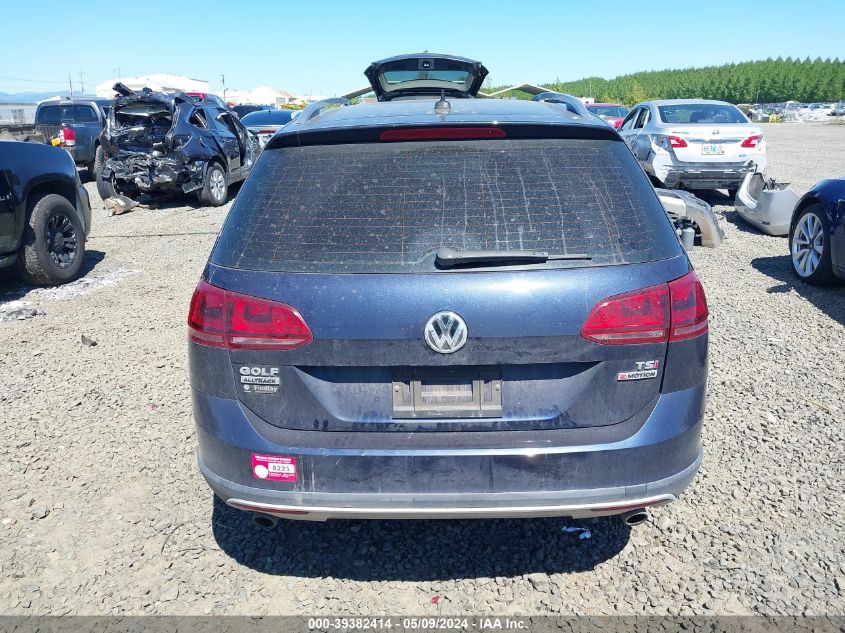 2017 Volkswagen Golf Alltrack Tsi S/Tsi Se/Tsi Sel VIN: 3VWH17AU2HM509863 Lot: 39382414