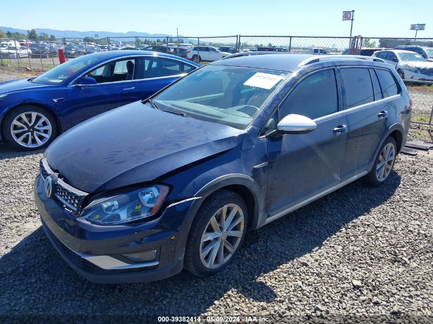 2017 Volkswagen Golf Alltrack Tsi S/Tsi Se/Tsi Sel VIN: 3VWH17AU2HM509863 Lot: 39382414