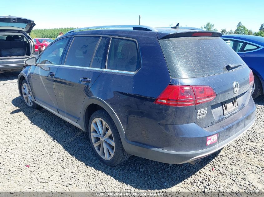 2017 Volkswagen Golf Alltrack Tsi S/Tsi Se/Tsi Sel VIN: 3VWH17AU2HM509863 Lot: 39382414