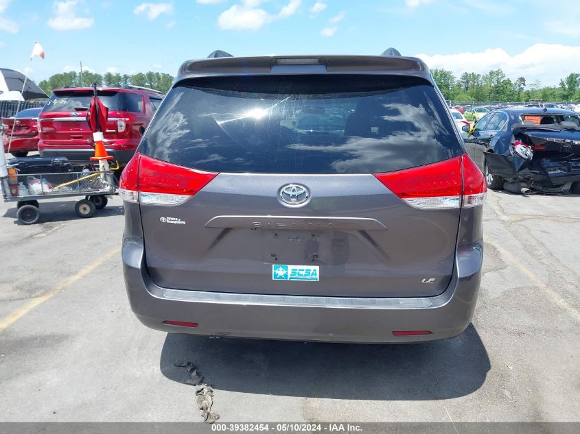 2011 Toyota Sienna Le V6/Le V6 Auto Access Seat VIN: 5TDKK3DC1BS013980 Lot: 39382454