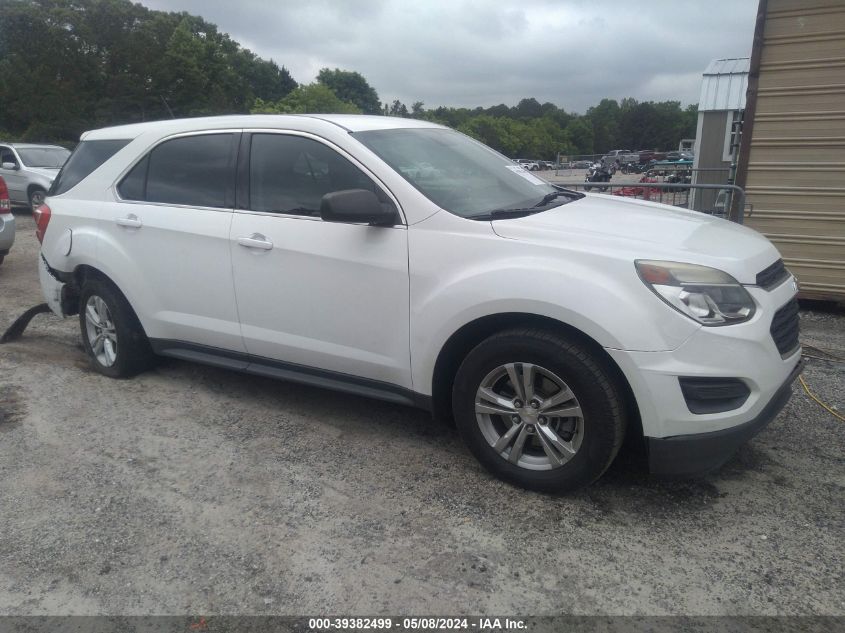 2016 Chevrolet Equinox Ls VIN: 2GNALBEK1G1121109 Lot: 39382499