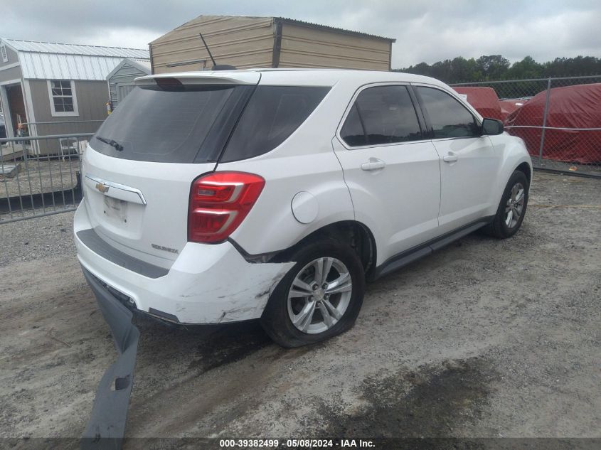 2016 Chevrolet Equinox Ls VIN: 2GNALBEK1G1121109 Lot: 39382499