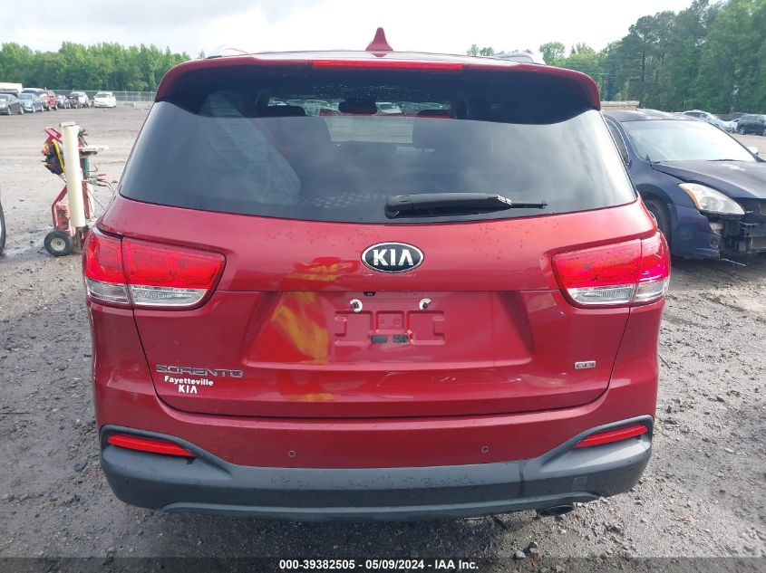 2017 Kia Sorento 2.4L Lx VIN: 5XYPG4A32HG287941 Lot: 39382505