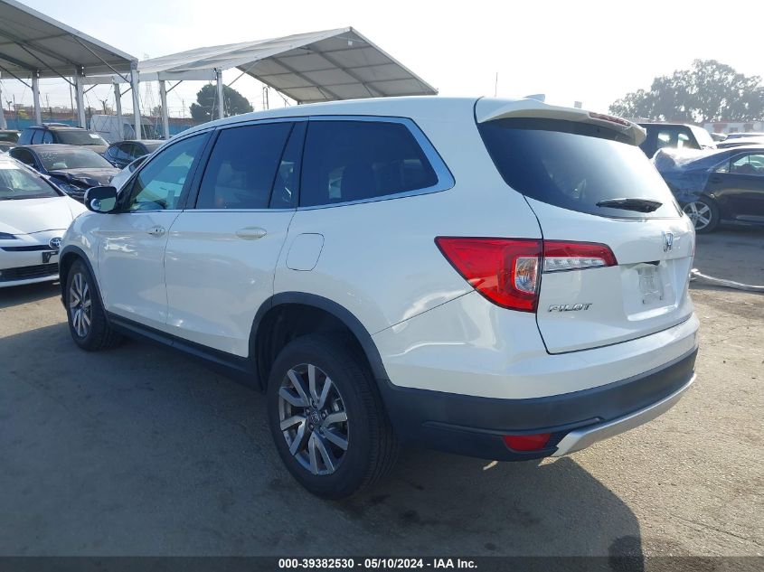 2019 Honda Pilot Ex-L VIN: 5FNYF5H55KB007254 Lot: 39382530