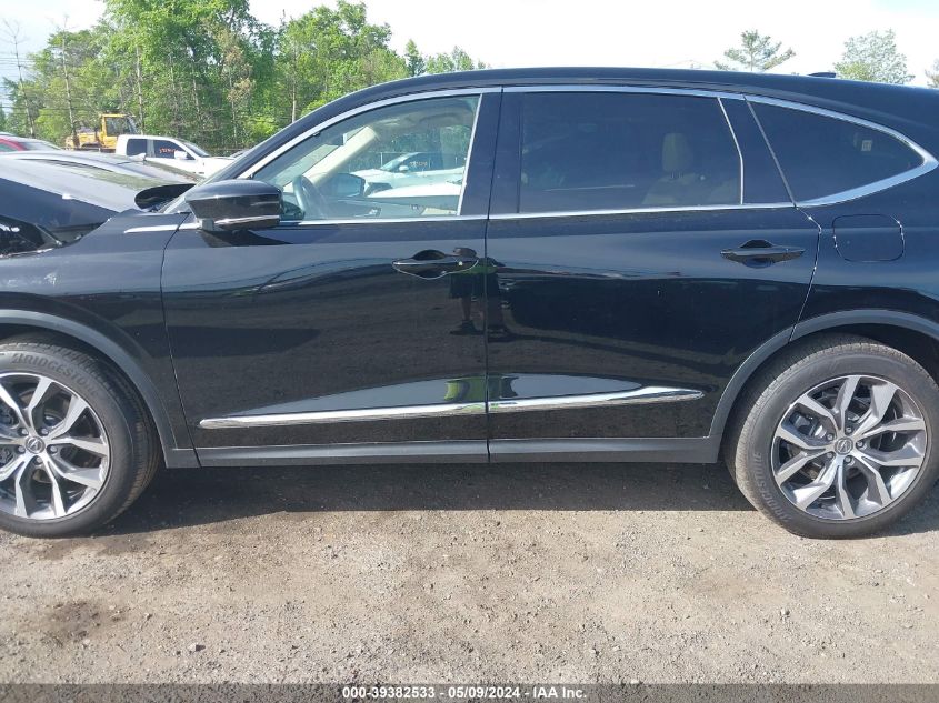 2022 Acura Mdx Technology Package VIN: 5J8YE1H43NL039139 Lot: 39382533