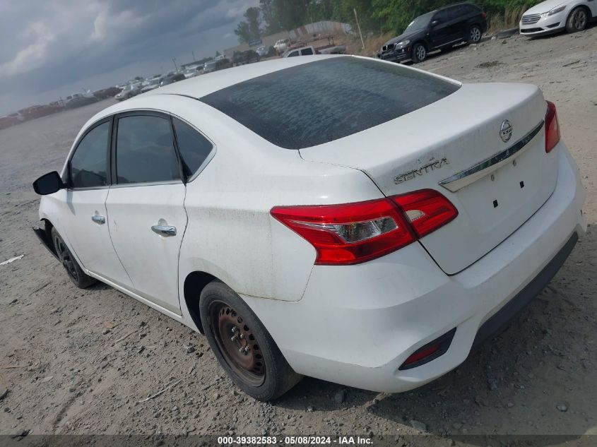 2016 Nissan Sentra S VIN: 3N1AB7AP1GY338206 Lot: 39382583