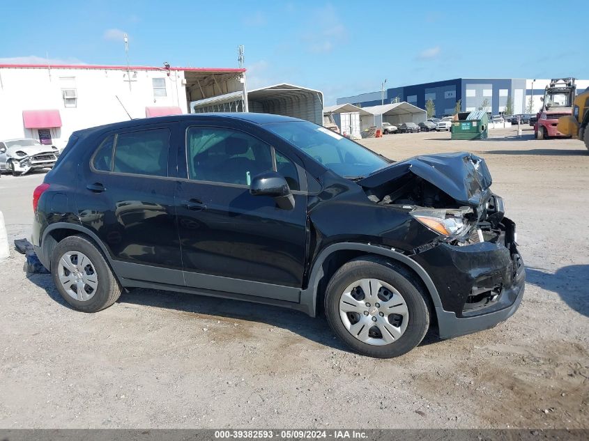 2017 Chevrolet Trax Ls VIN: 3GNCJKSB6HL274328 Lot: 39382593