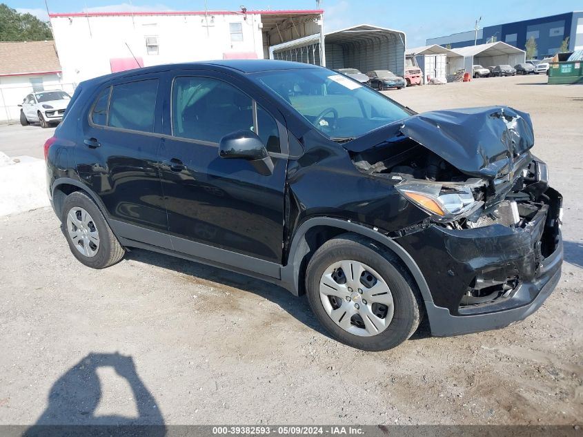 2017 Chevrolet Trax Ls VIN: 3GNCJKSB6HL274328 Lot: 39382593