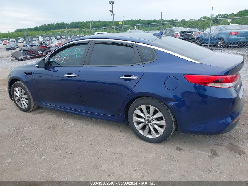 2016 Kia Optima Lx VIN: 5XXGT4L37GG076844 Lot: 39382607