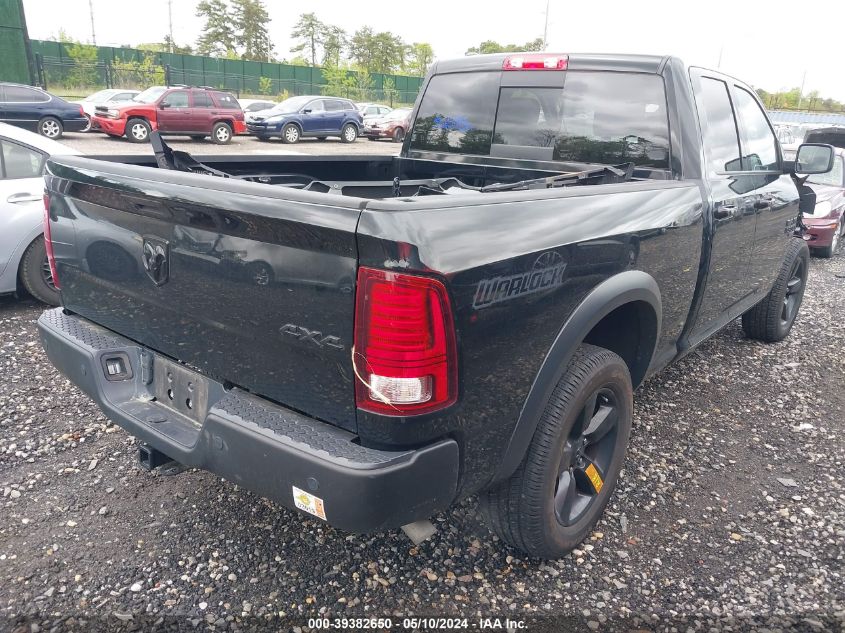 2019 Ram 1500 Classic Warlock Quad Cab 4X4 6'4 Box VIN: 1C6RR7GG5KS700135 Lot: 39382650