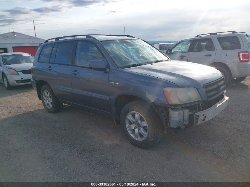 2003 Toyota Highlander Limited V6 VIN: JTEHF21A430118427 Lot: 39382661