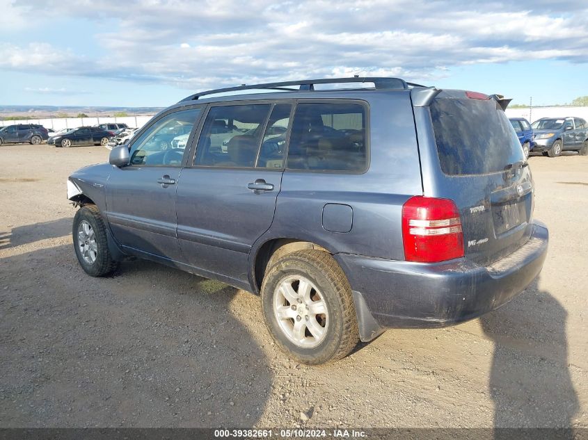 2003 Toyota Highlander Limited V6 VIN: JTEHF21A430118427 Lot: 39382661