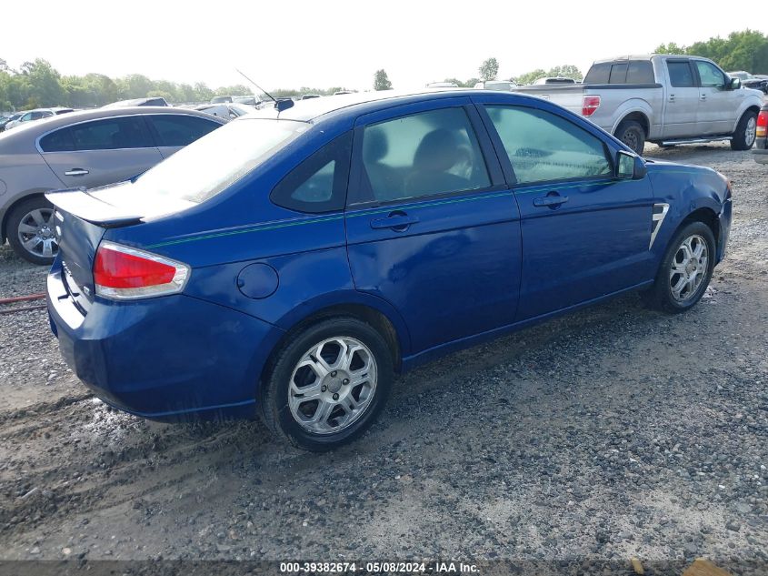 2008 Ford Focus Se/Ses VIN: 1FAHP35N48W267693 Lot: 39382674