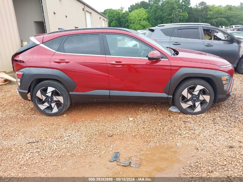 2024 Hyundai Kona Limited VIN: KM8HE3A32RU028267 Lot: 39382699