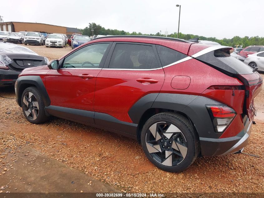 2024 Hyundai Kona Limited VIN: KM8HE3A32RU028267 Lot: 39382699