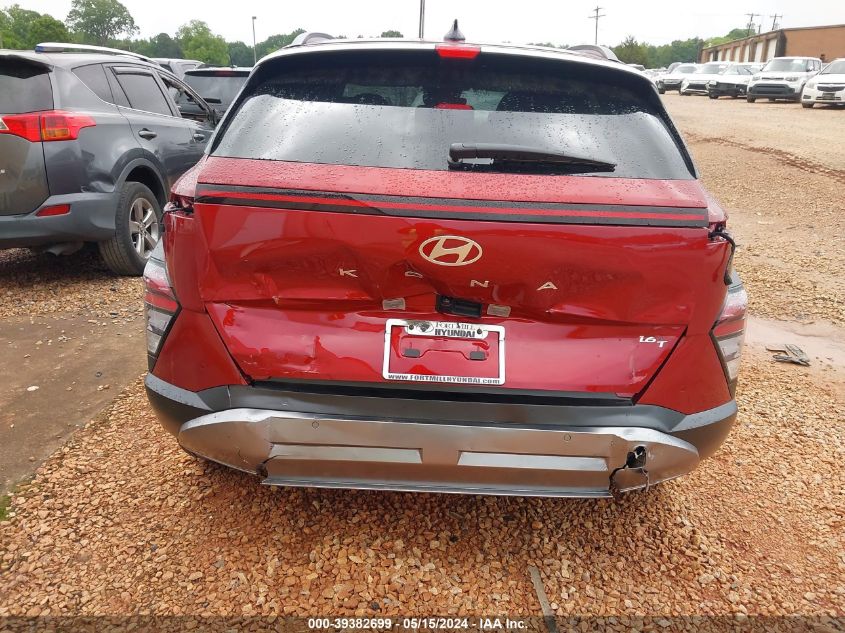 2024 Hyundai Kona Limited VIN: KM8HE3A32RU028267 Lot: 39382699