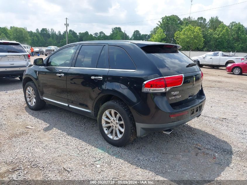 2011 Lincoln Mkx VIN: 2LMDJ6JK4BBJ01481 Lot: 39382728