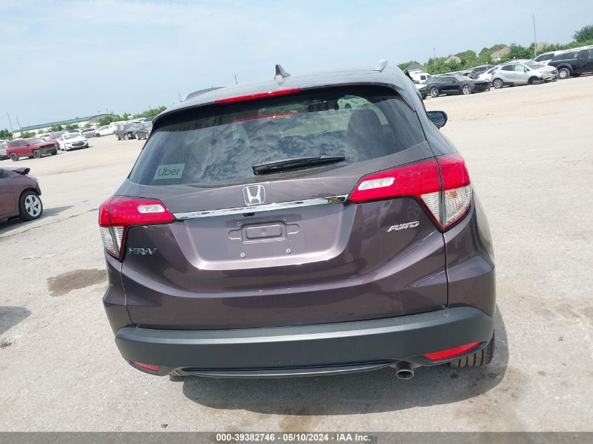 2022 Honda Hr-V Awd Ex VIN: 3CZRU6H55NM719550 Lot: 39382746