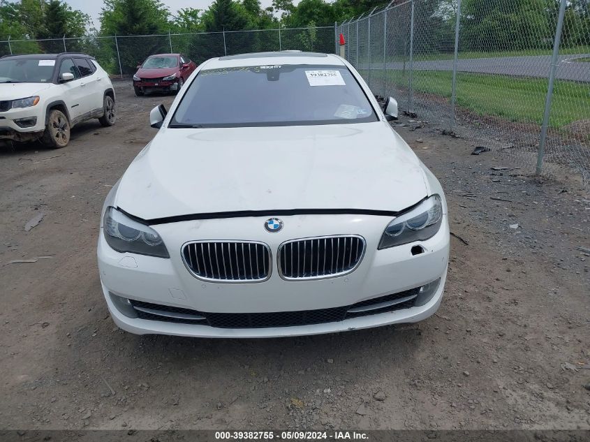 2013 BMW 550I xDrive VIN: WBAFU9C59DDY72408 Lot: 39382755