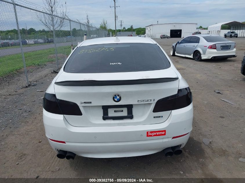 2013 BMW 550I xDrive VIN: WBAFU9C59DDY72408 Lot: 39382755