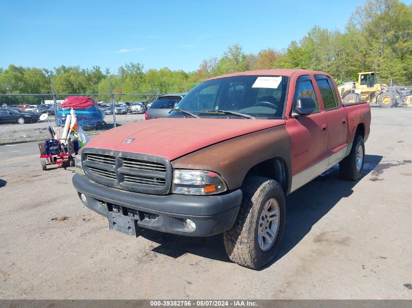 2002 Dodge Dakota Slt VIN: 1B7HG48NX2S552618 Lot: 39382756