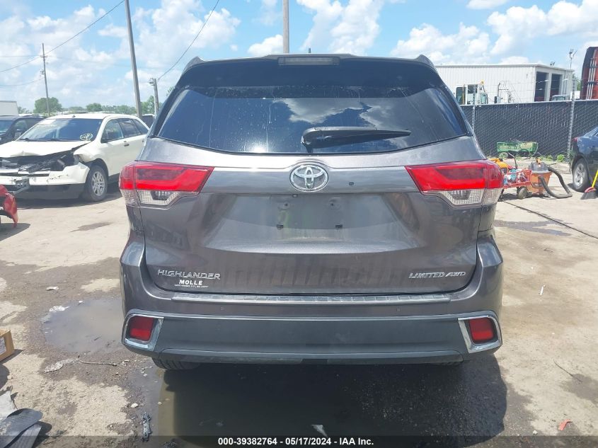 2018 Toyota Highlander Limited VIN: 5TDDZRFH5JS800218 Lot: 39382764