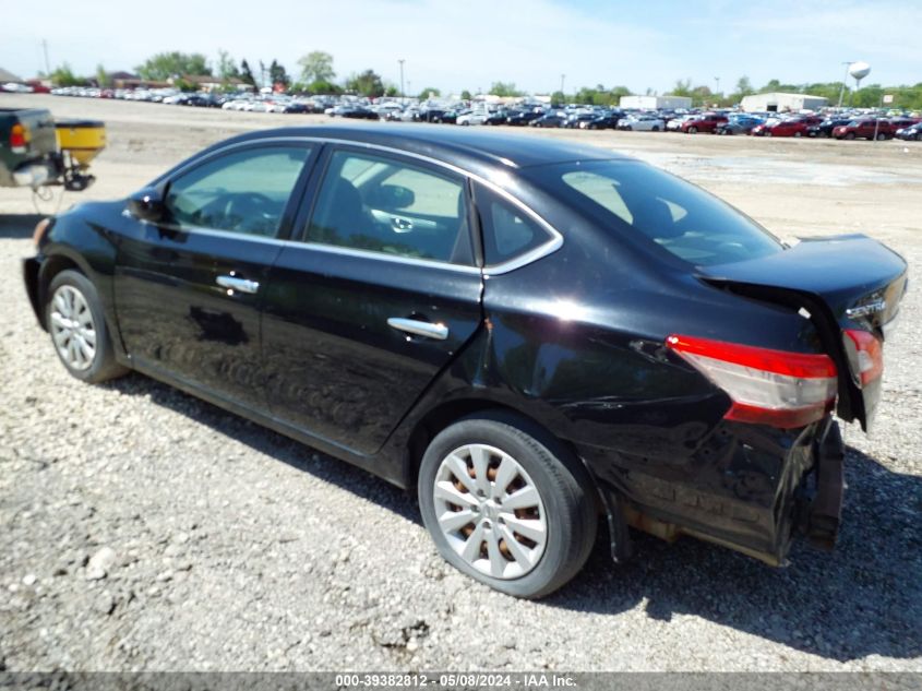 2014 Nissan Sentra S VIN: 3N1AB7AP2EY203071 Lot: 39382812