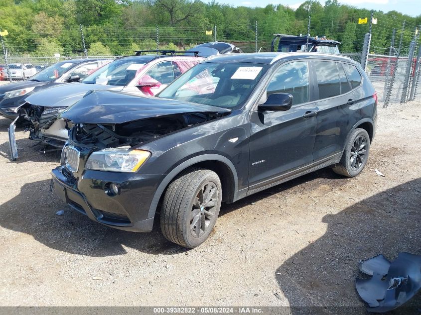 2013 BMW X3 xDrive28I VIN: 5UXWX9C58D0D01432 Lot: 39382822