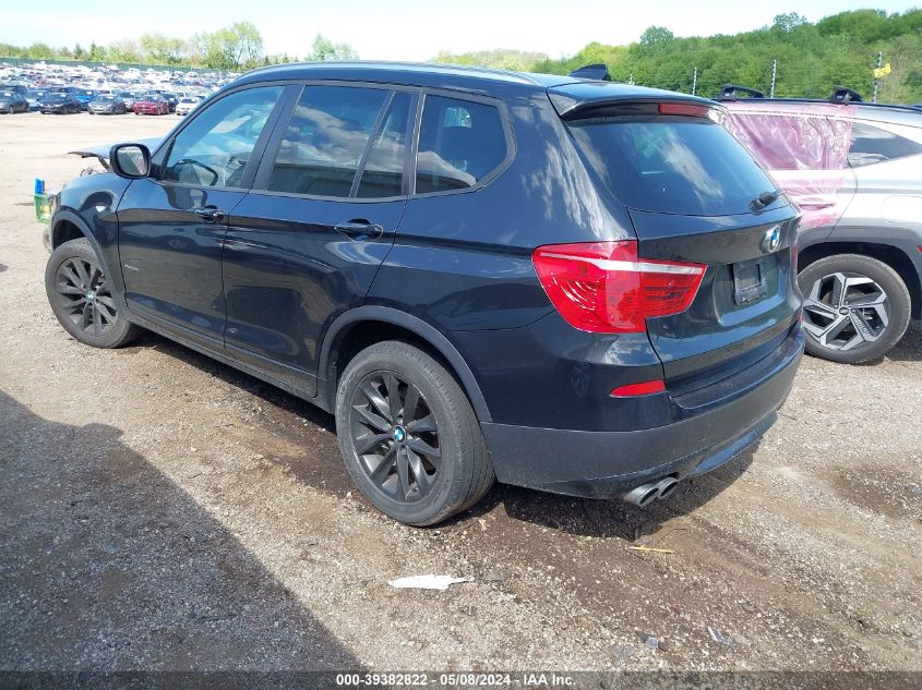 2013 BMW X3 xDrive28I VIN: 5UXWX9C58D0D01432 Lot: 39382822