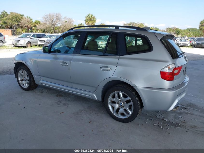 2006 BMW X3 3.0I VIN: WBXPA93426WG86570 Lot: 39382824