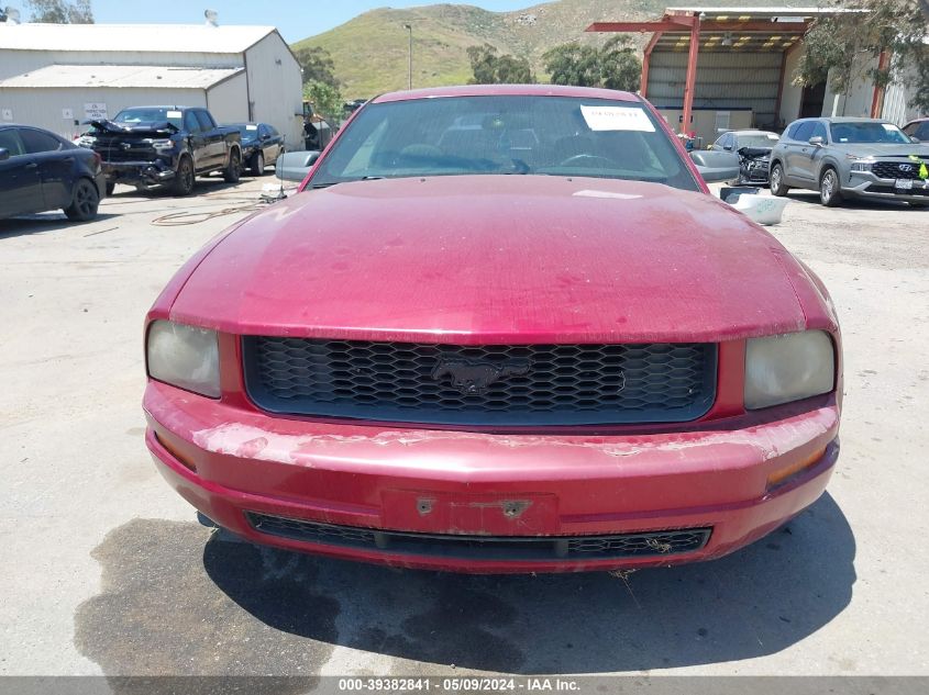 2006 Ford Mustang V6 VIN: 1ZVFT80N665245826 Lot: 39382841