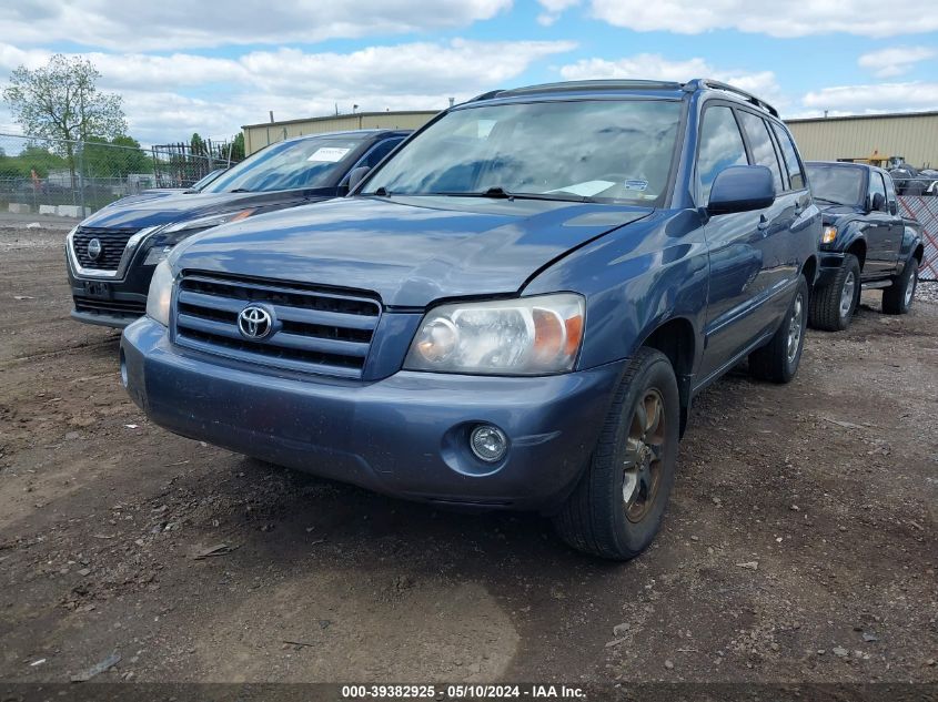 2004 Toyota Highlander V6 VIN: JTEEP21A240049822 Lot: 39382925