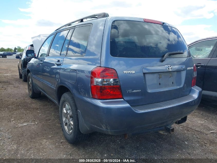 2004 Toyota Highlander V6 VIN: JTEEP21A240049822 Lot: 39382925