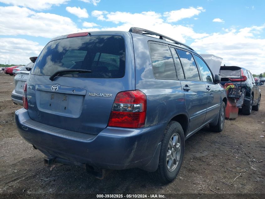 2004 Toyota Highlander V6 VIN: JTEEP21A240049822 Lot: 39382925