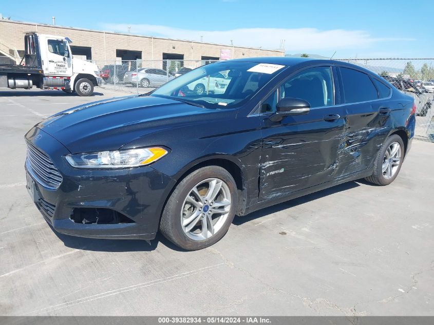 2015 Ford Fusion Hybrid Se VIN: 3FA6P0LU3FR163826 Lot: 39382934