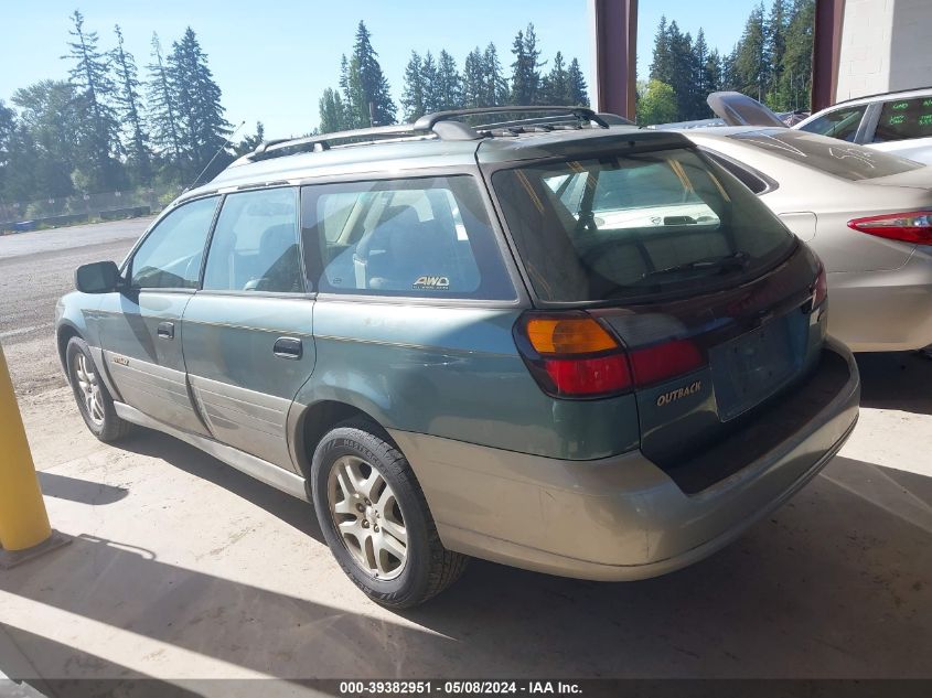 2000 Subaru Outback VIN: 4S3BH6653Y6631308 Lot: 39382951