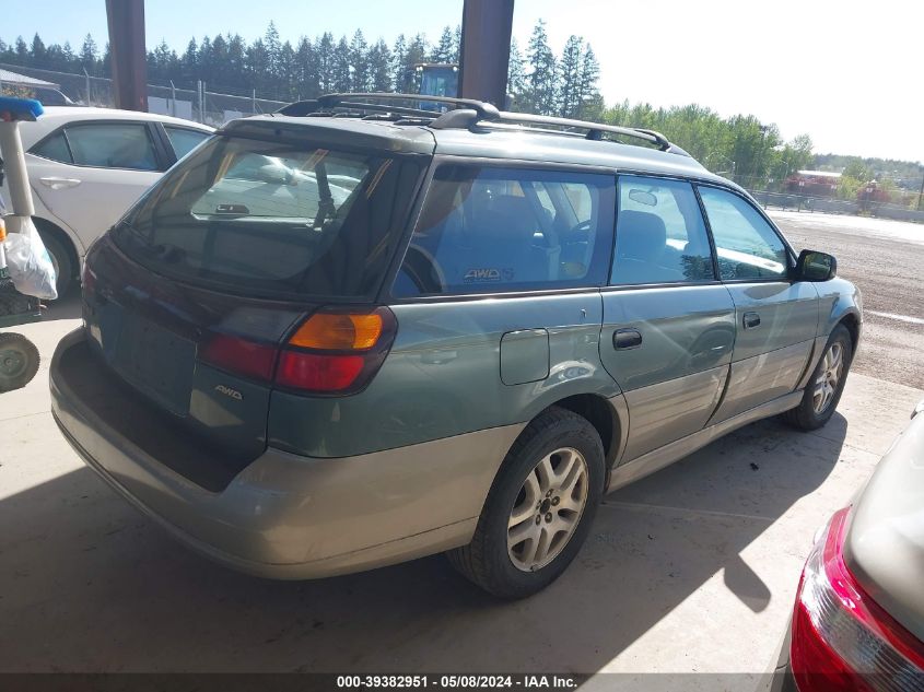 2000 Subaru Outback VIN: 4S3BH6653Y6631308 Lot: 39382951