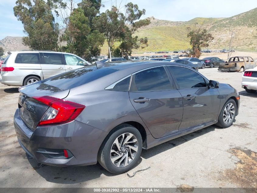 2018 Honda Civic Ex VIN: 2HGFC2F70JH591902 Lot: 39382992