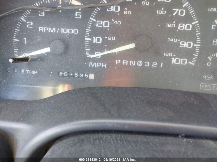 1995 GMC Sierra C2500 VIN: 1GTGC29KXSE539303 Lot: 39383012