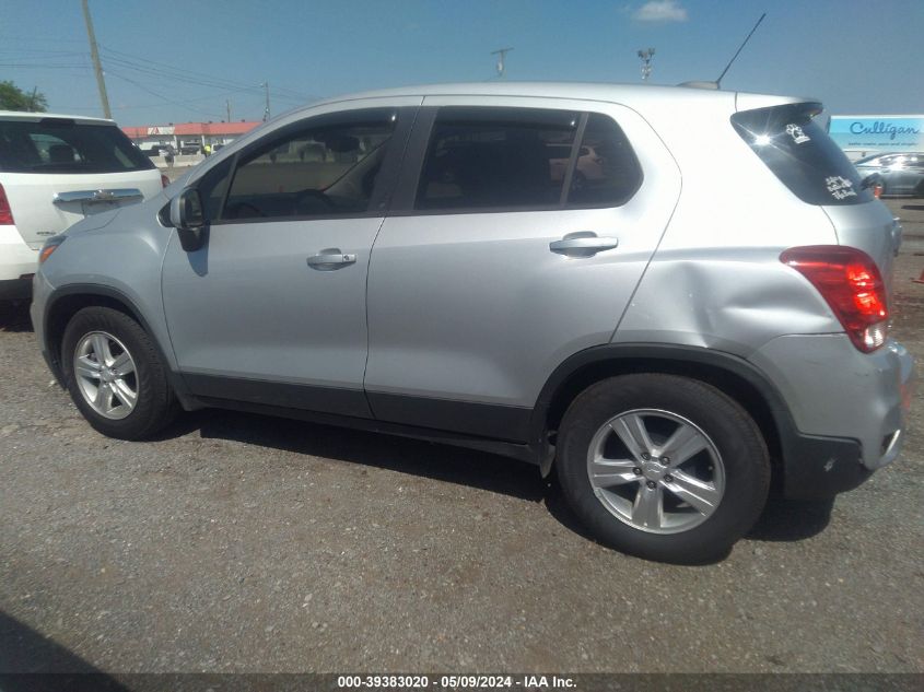 2020 Chevrolet Trax Fwd Ls VIN: 3GNCJKSB3LL186510 Lot: 39383020