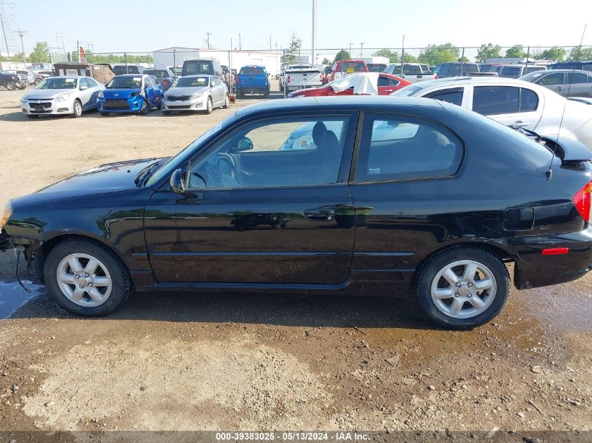 2005 Hyundai Accent Gls/Gt VIN: KMHCG35C65U362018 Lot: 39383025