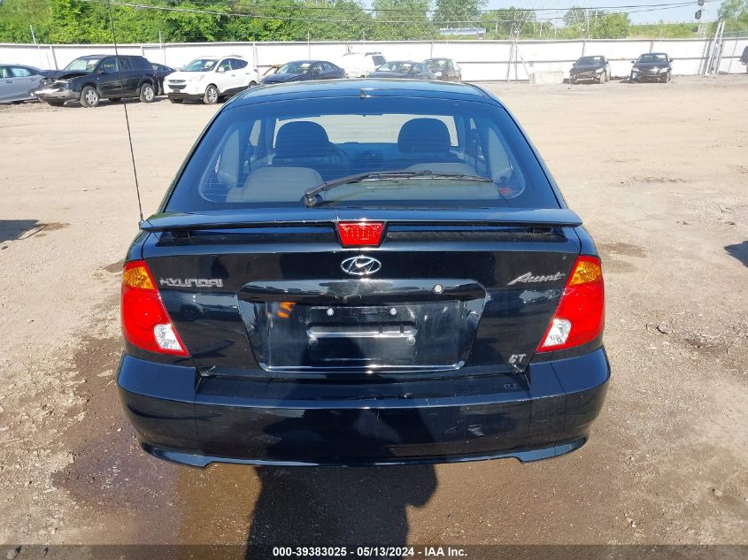 2005 Hyundai Accent Gls/Gt VIN: KMHCG35C65U362018 Lot: 39383025