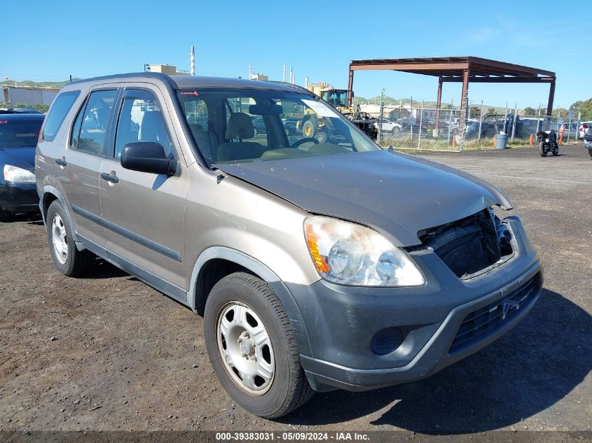 2006 Honda Cr-V Lx VIN: JHLRD685X6C014402 Lot: 39383031