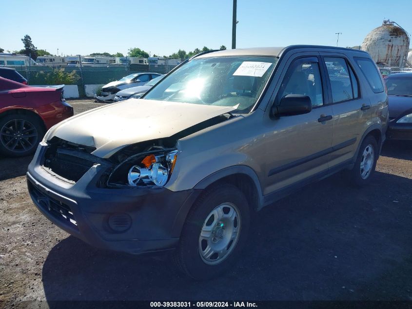 2006 Honda Cr-V Lx VIN: JHLRD685X6C014402 Lot: 39383031